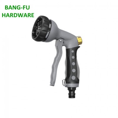 9 pattern garden water brass jet hose spray gun nozzle ,garden hose sprayer, Hand agriculture sprayer