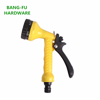 High cost performance plastic 5 patterns garden hose nozzle