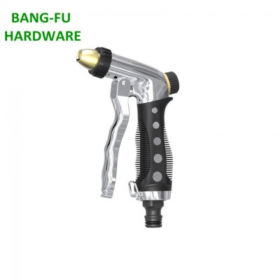 2-way metal front trigger high pressure water spray gun with brass nozzle