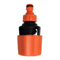 Multi purpose tap plastic hose connector