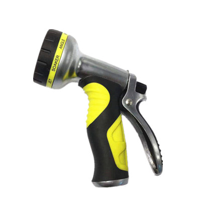 Mental Garden Hose Nozzle Aluminium Garden spray gun 9 Patterns car washing nozzle